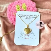 Collar Corazón dorado