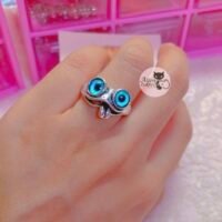 Anillo Sapito Ojitos grandes azules