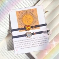 Pulseras Tejidas sol y Luna más Estrella